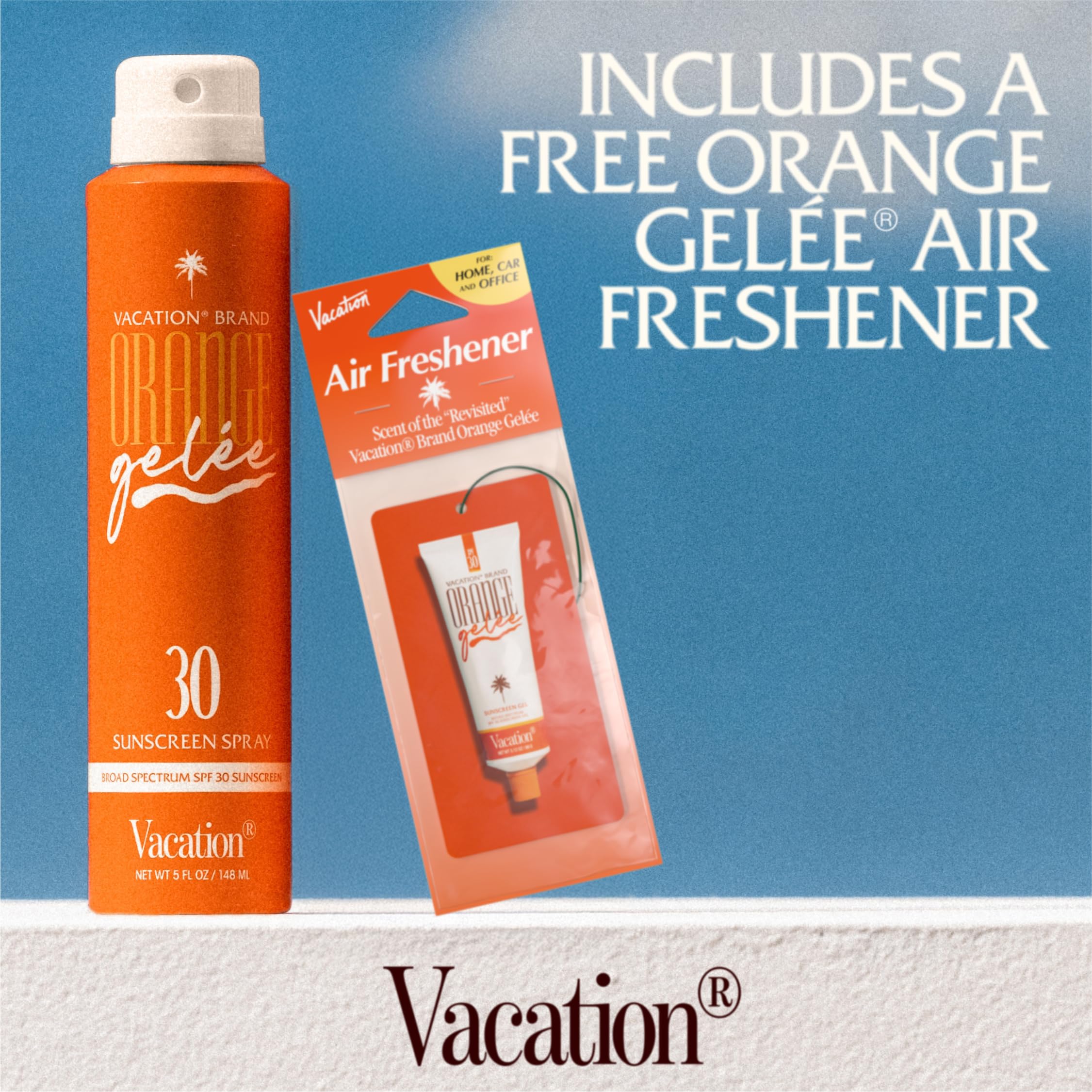 Vacation Orange Gelée vegan and cruelty-free packaging.