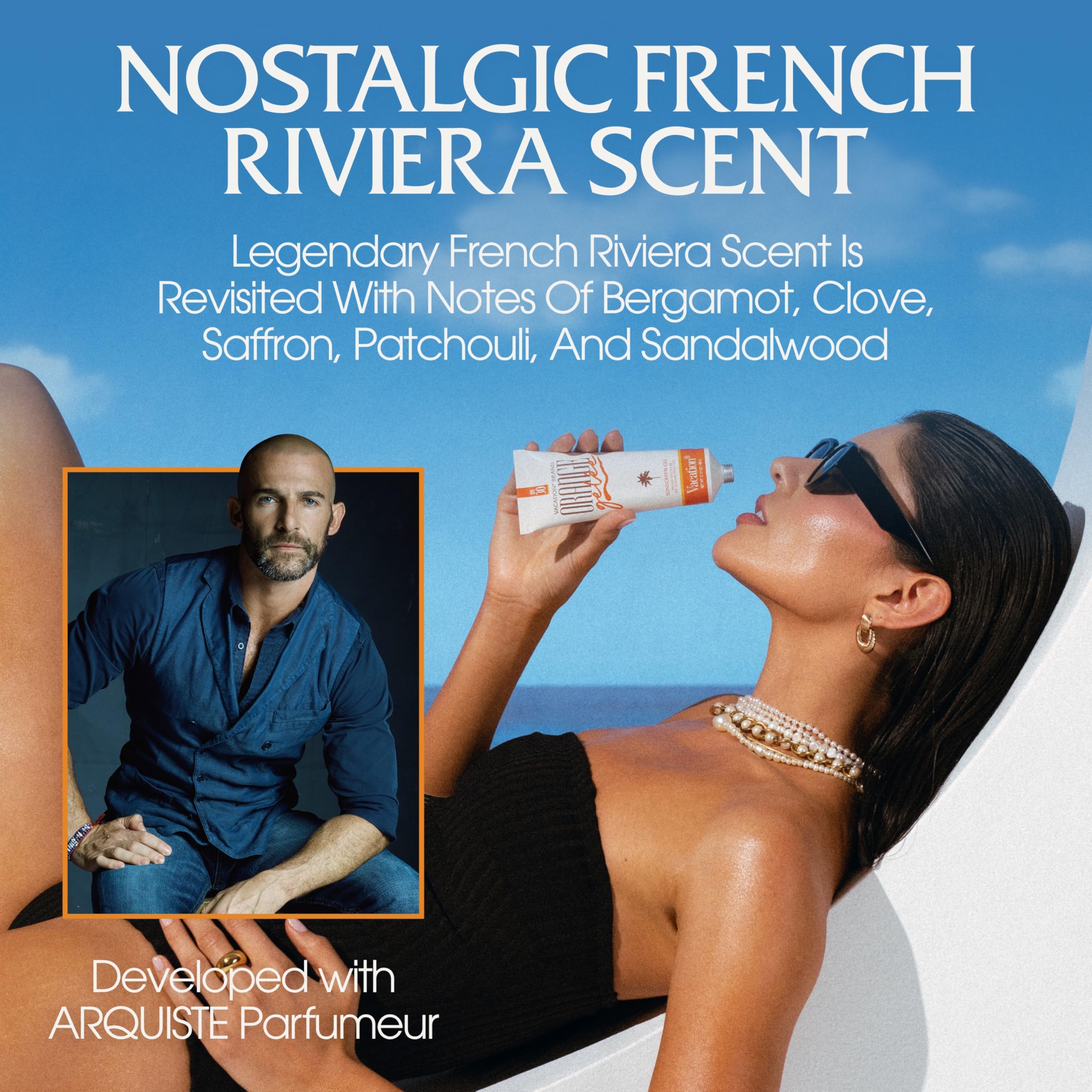 Vacation Orange Gelée splash image suggests water resistance during light splashes