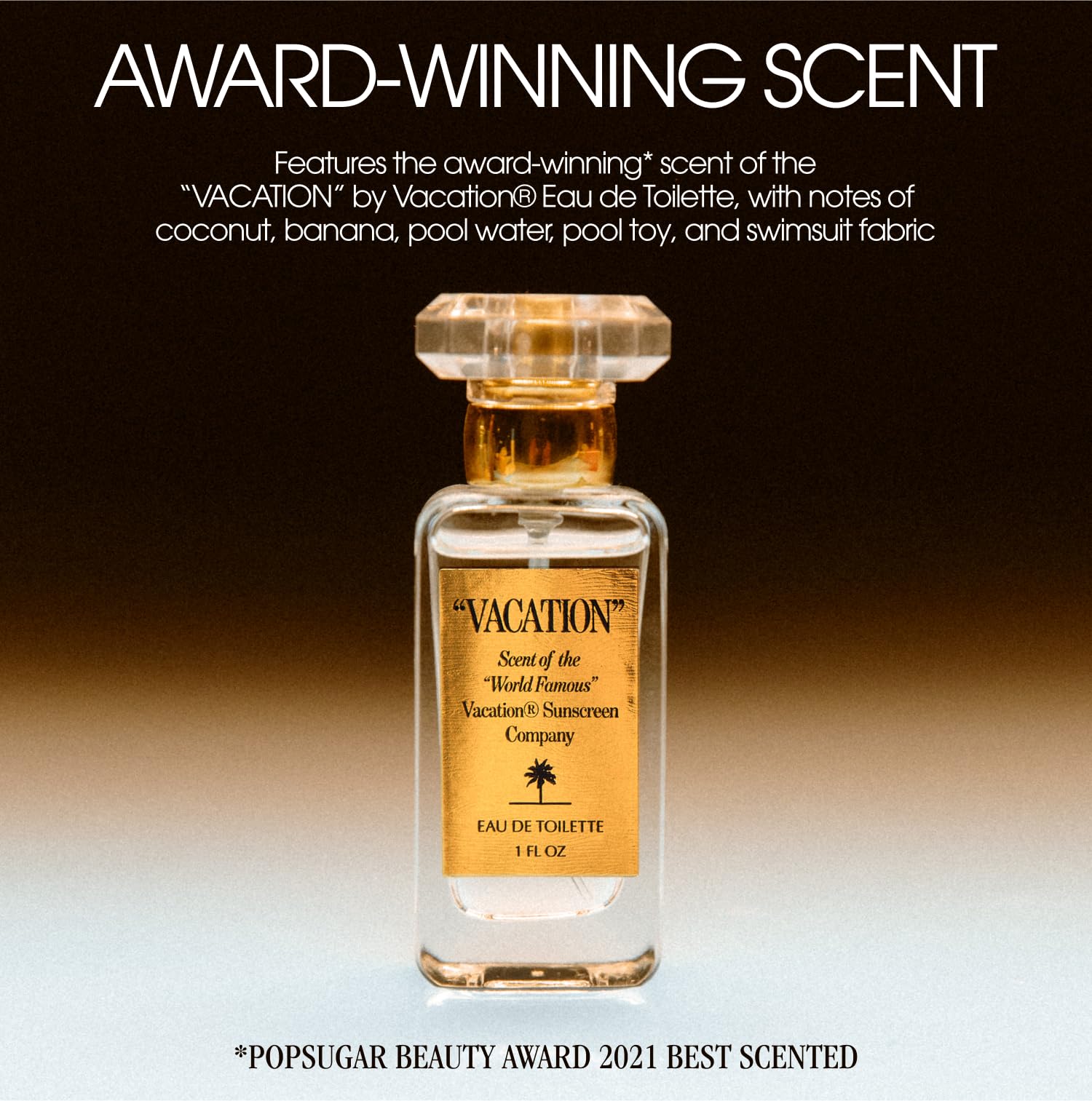 Vacation Shimmer Oil SPF 30 close-up glow emphasizes dual-tone gold shimmer.