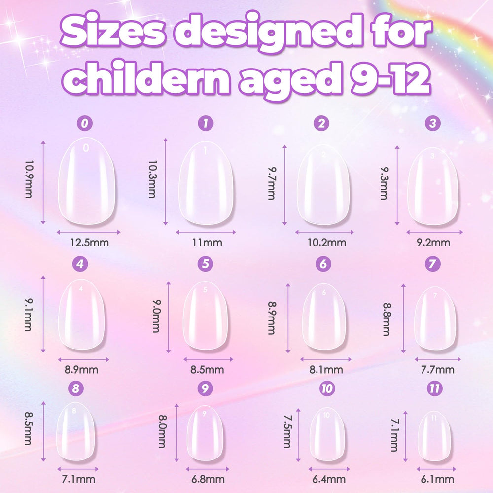 Vagrom Soft Gel Nail Tips application demo—comfortable wear for kids.