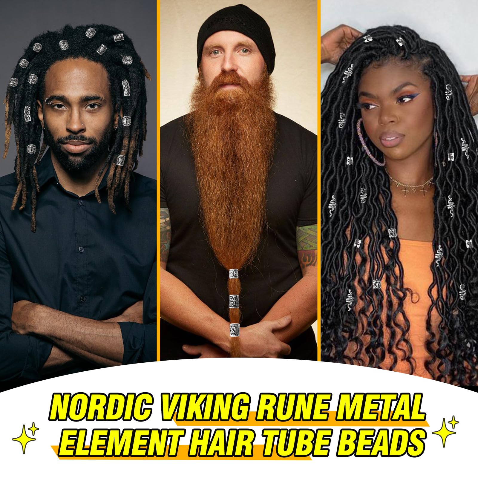 Vaikby adornos barba vikingo, aportan brillo y carácter a la barba