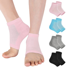 Vaincre gel heel socks with open toe design for breathable moisture on the feet