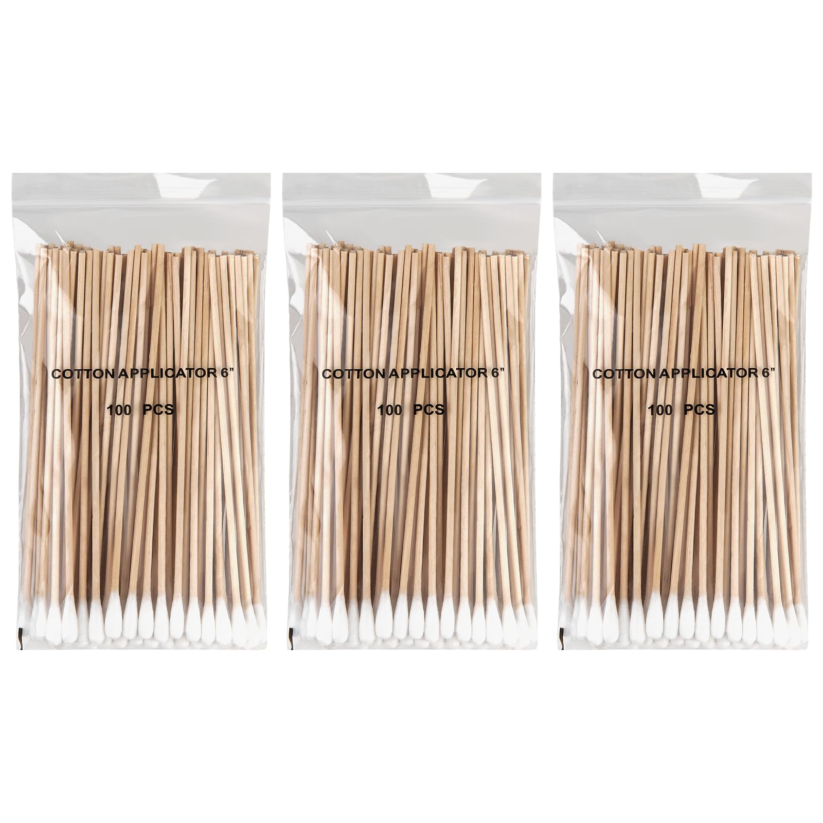 Vaincre long cotton swabs with wooden sticks offer precise application and gentle, controlled use.