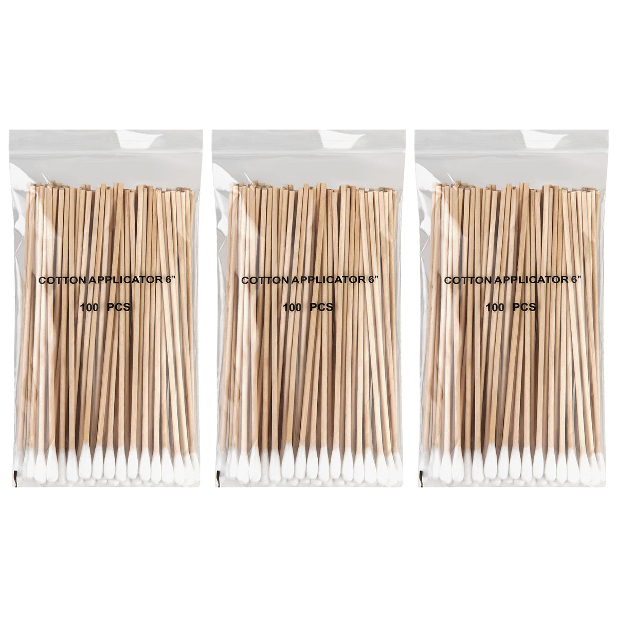 Vaincre long cotton swabs with wooden sticks offer precise application and gentle, controlled use.