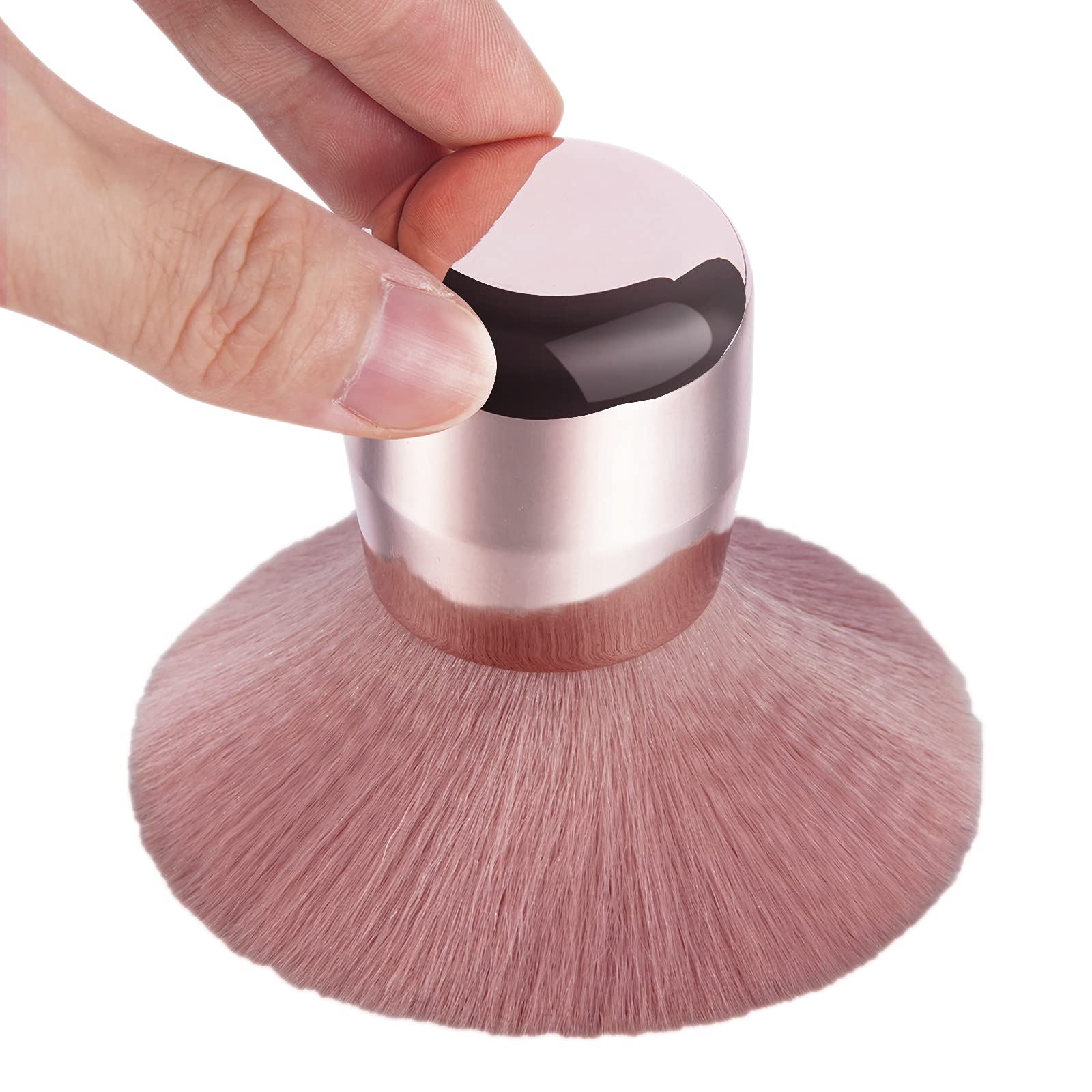Vaincre nail art dust brush with mushroom design for wide coverage