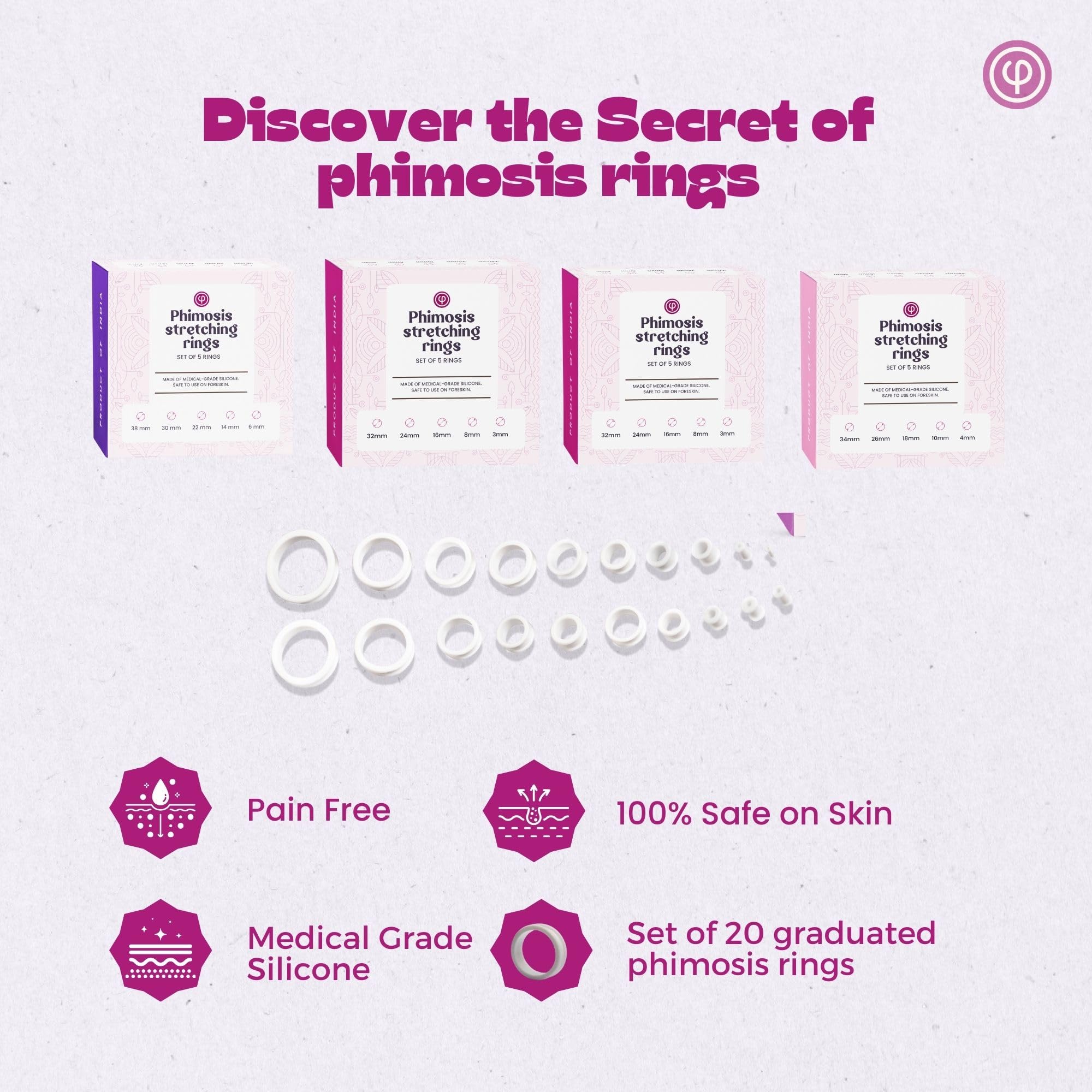 Vajraang medical-grade silicone rings hypoallergenic and comfortable