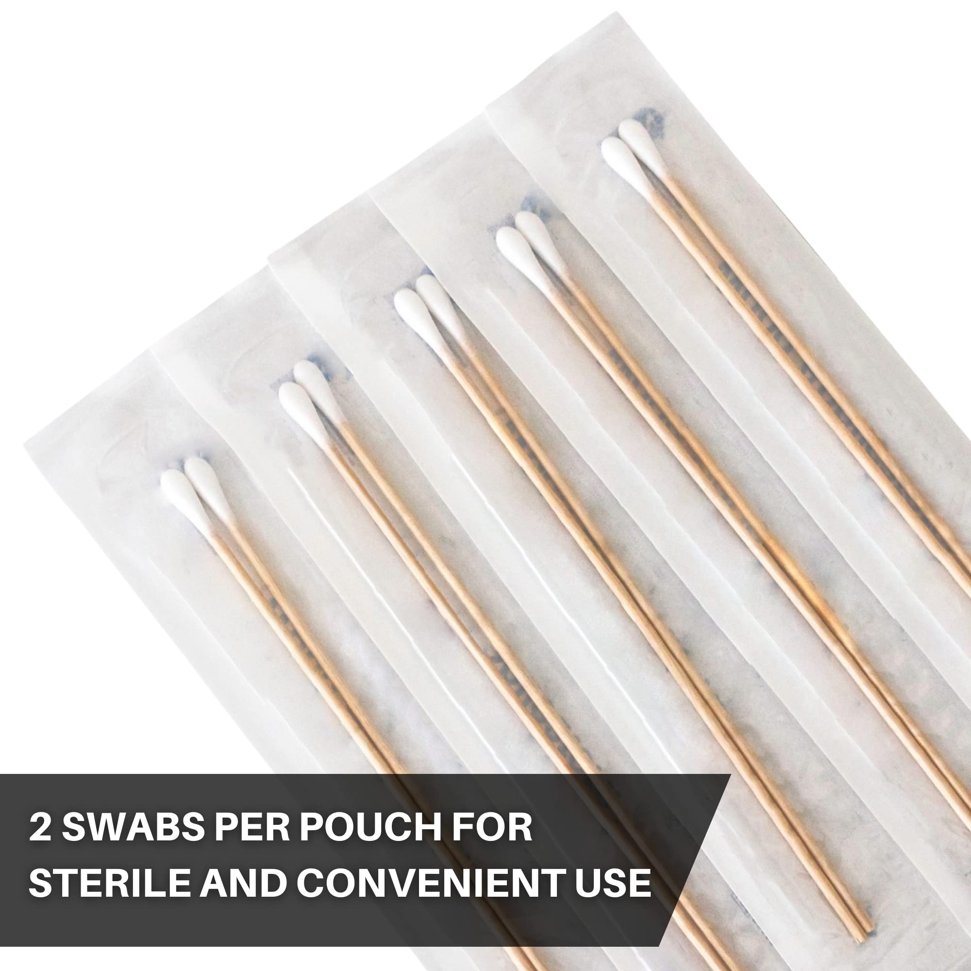 Vakly 200 sterile wound care swabs for precise cleaning and application.