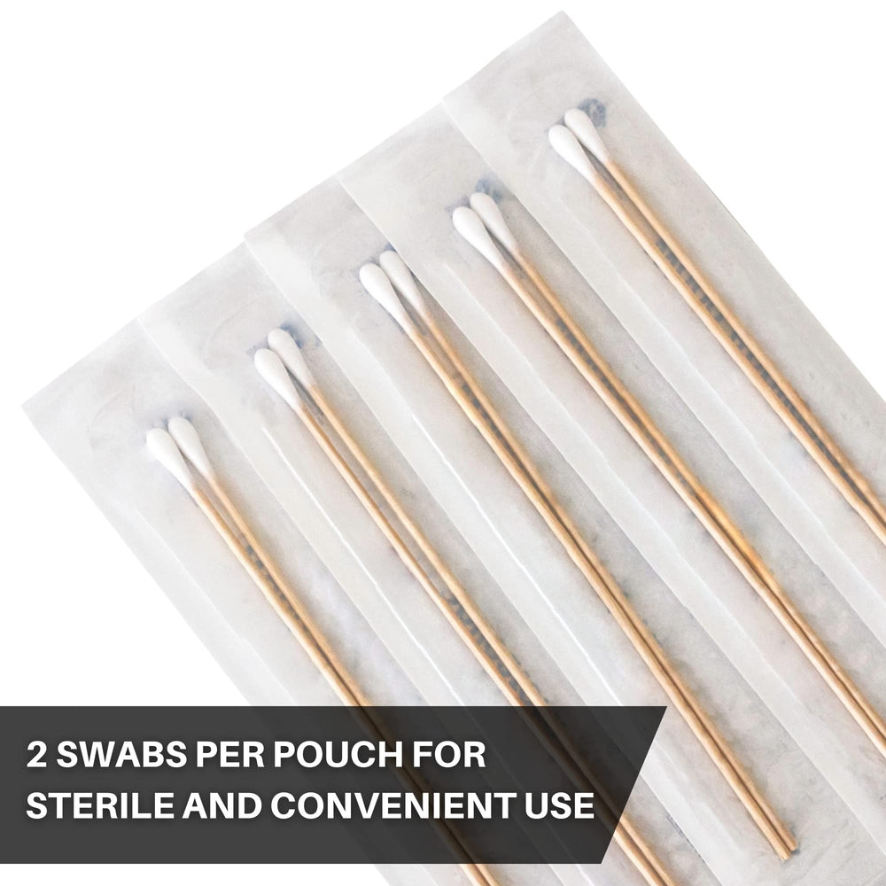 Vakly 200 sterile wound care swabs for precise cleaning and application.