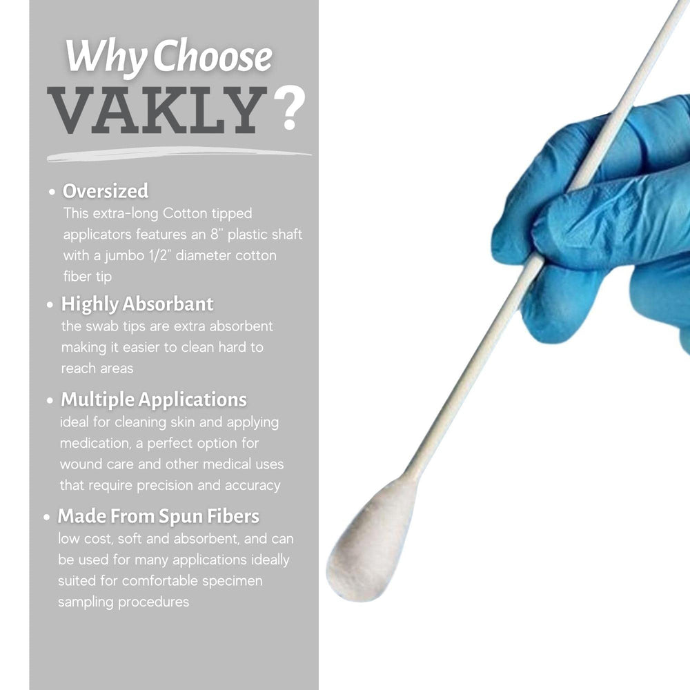 Vakly absorbent cotton tips ideal for gentle cleaning
