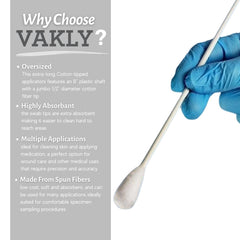 Vakly absorbent cotton tips ideal for gentle cleaning