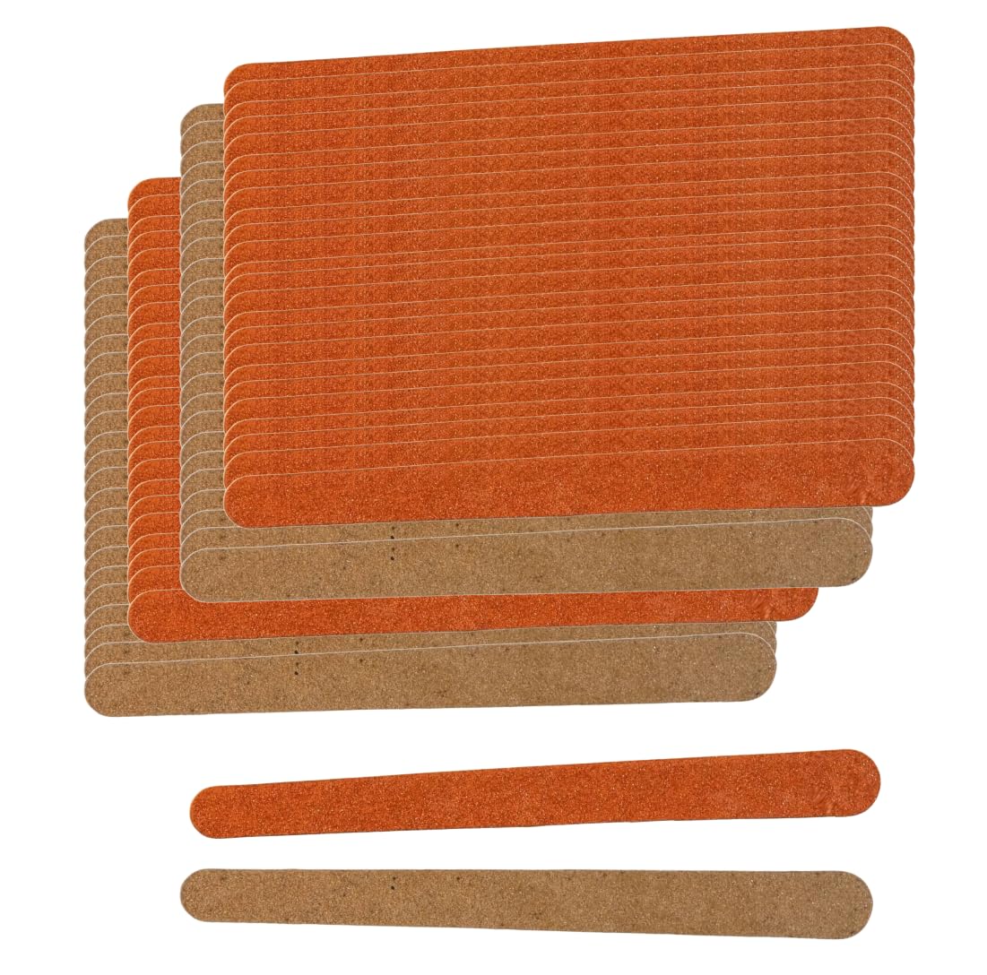 Vakly nail files 144-pack round ends for quick shaping at home