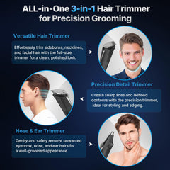 Valano precision detail trimmer creates sharp lines and contours.