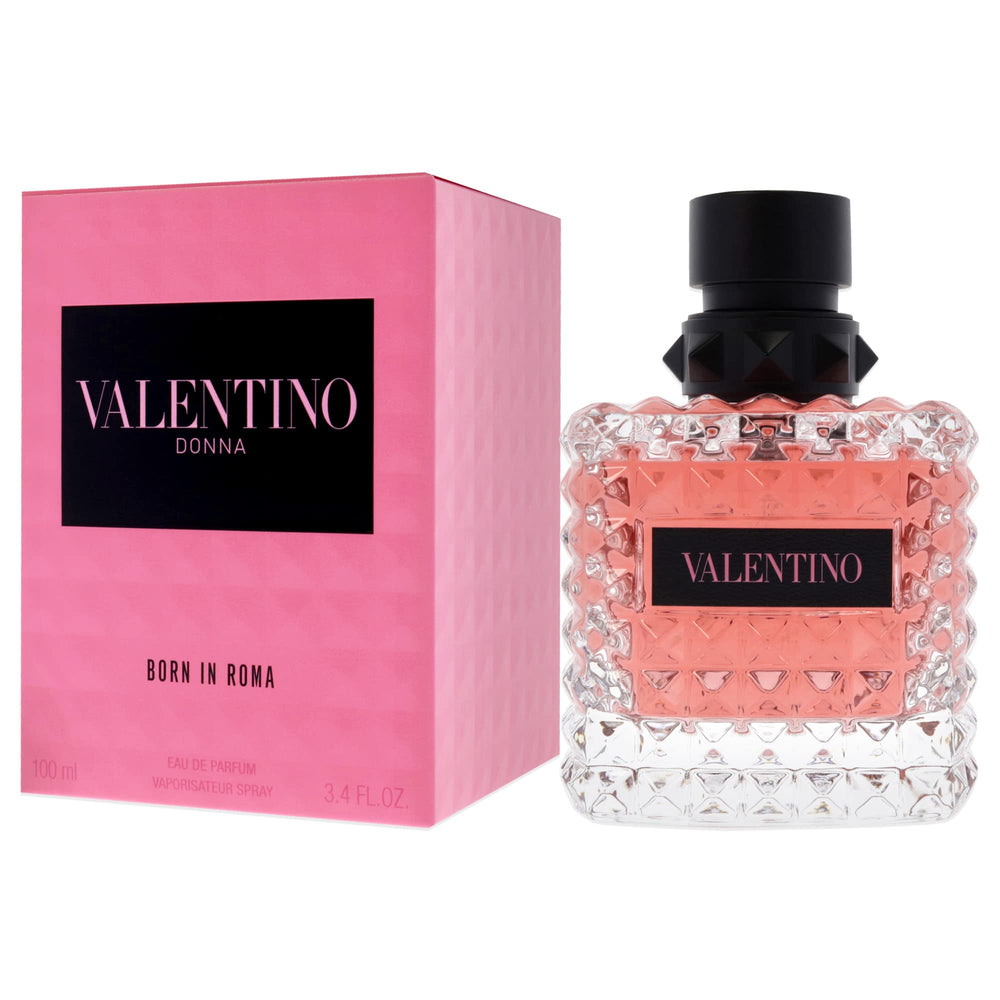 Valentino Born in Roma EDP packaging box suggests luxury gifting