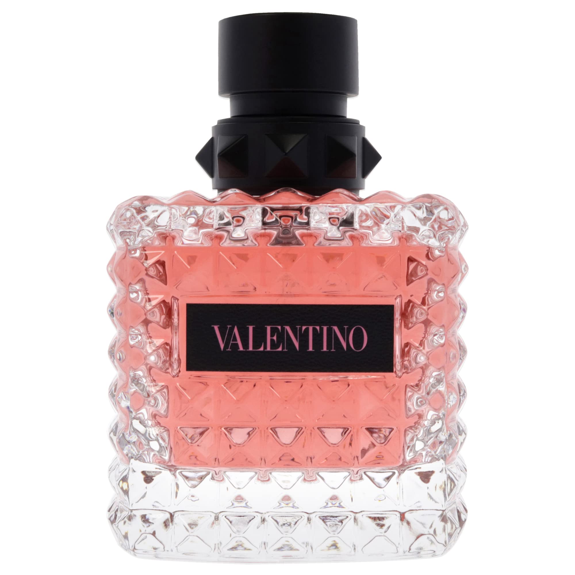 Valentino Born in Roma EDP bottle closeup highlights luxe glass