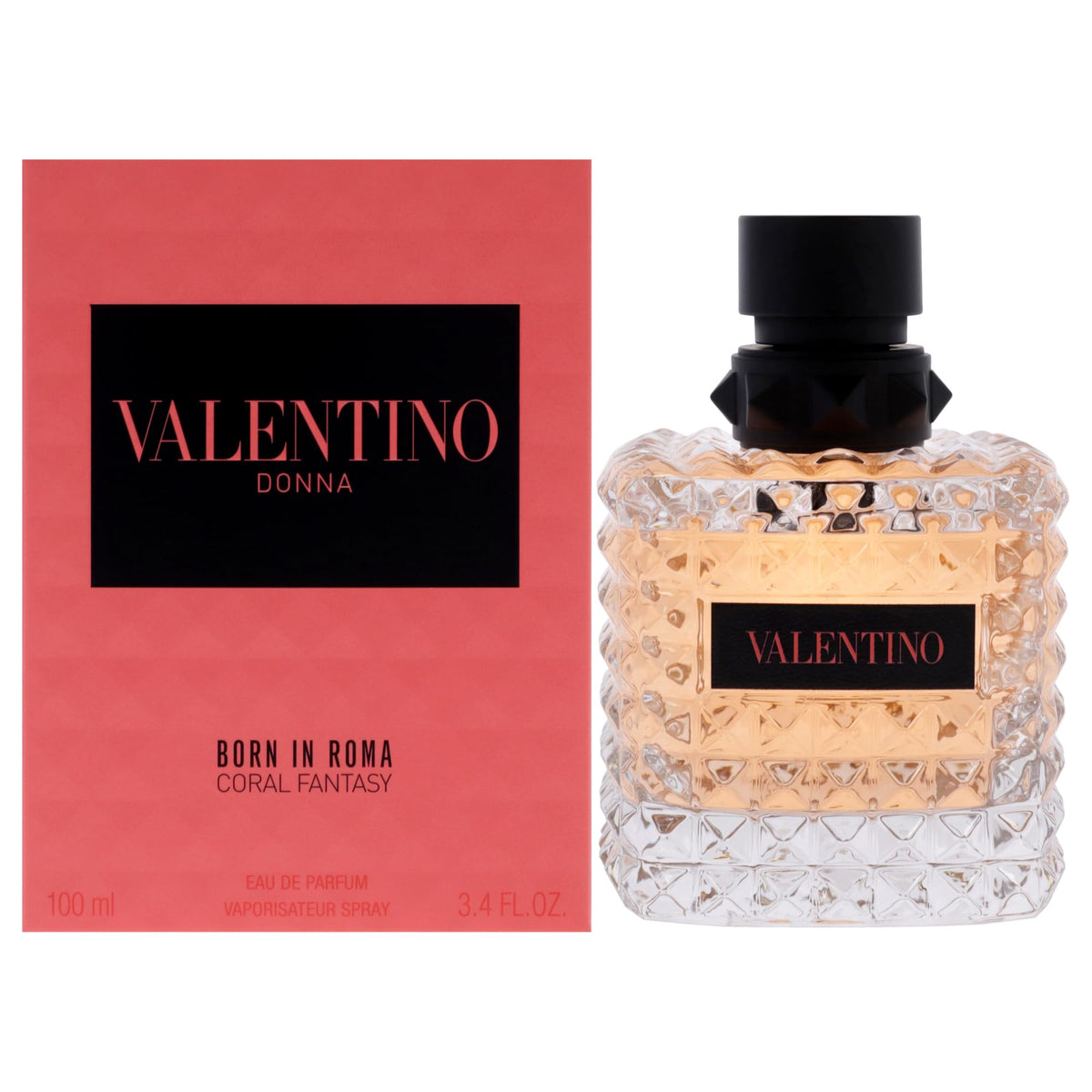Valentino Donna Born In Roma Coral Fantasy bottle front view, ideal for daily wear