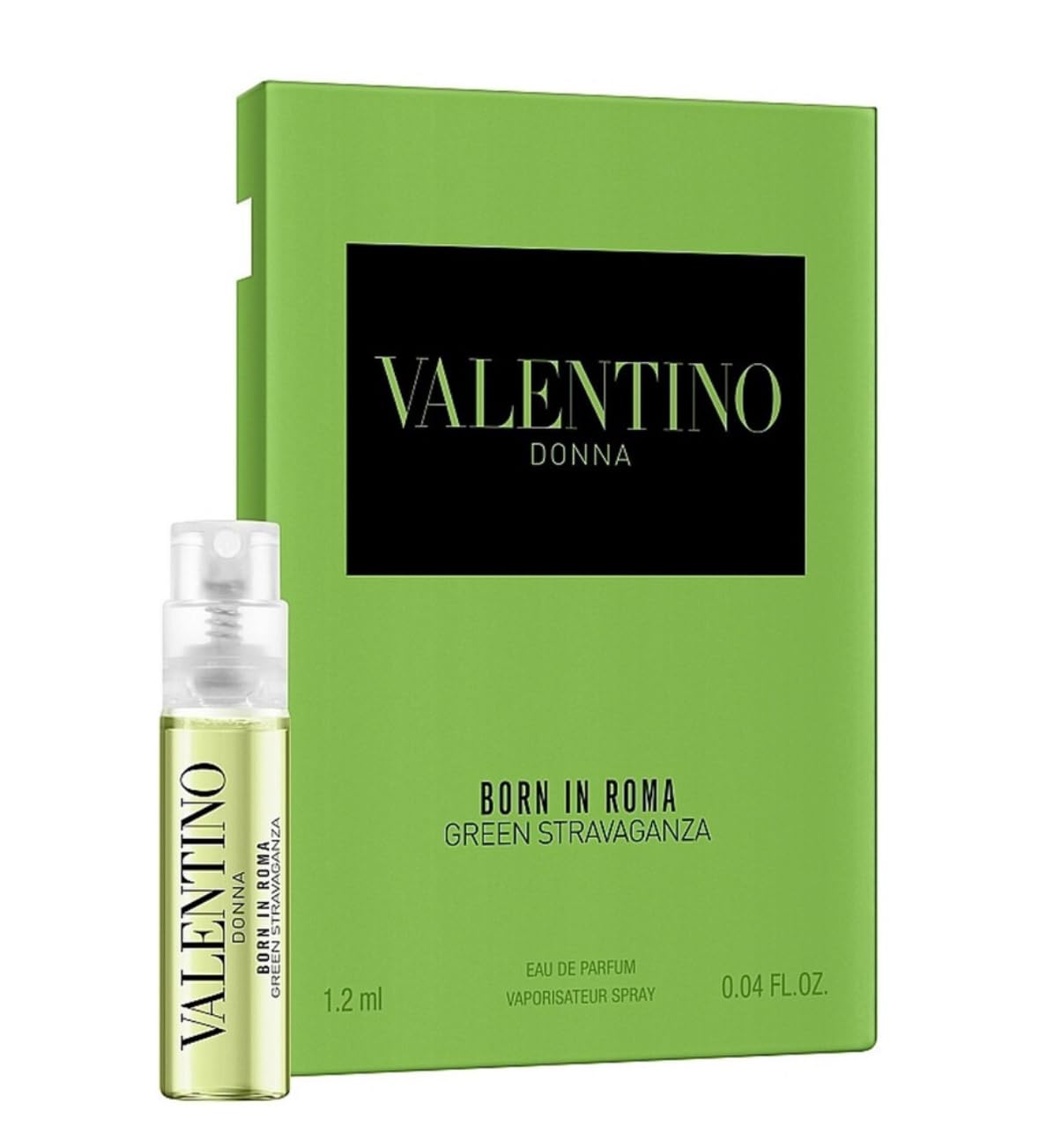 Valentino Donna Born in Roma Green Stravaganza bottle for on-the-go fragrance touch-ups