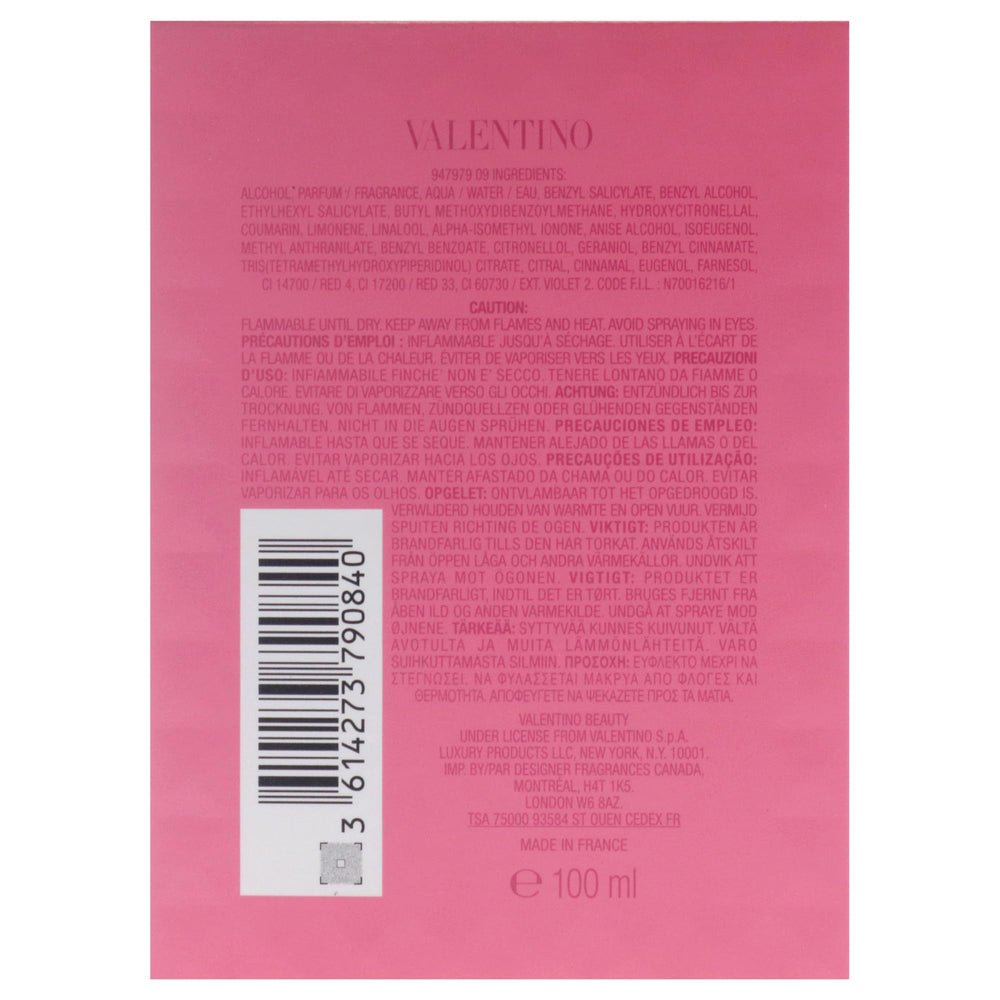 Valentino Donna Born In Roma Intense is ideal for transitions from daywear to evening wear.