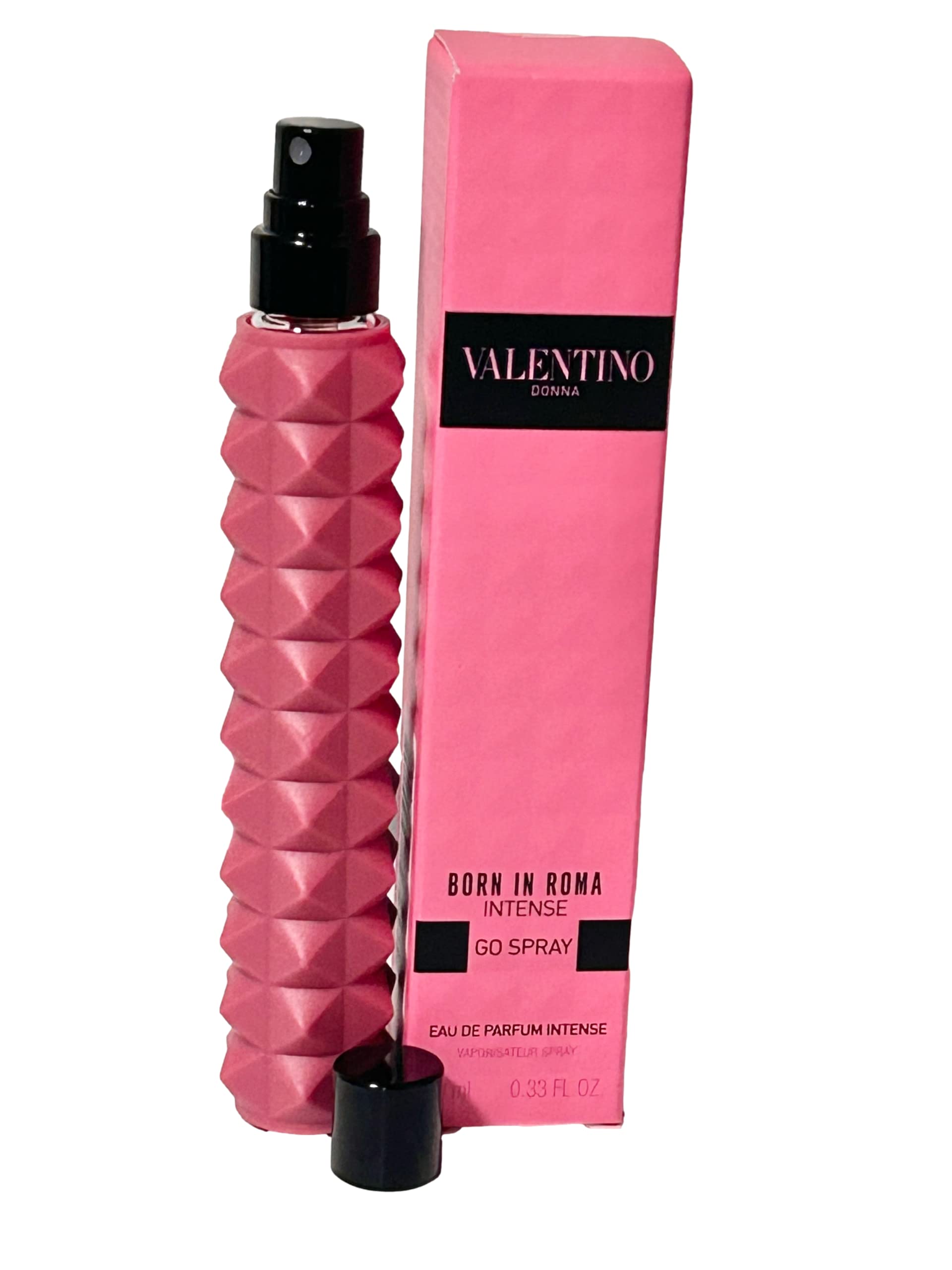 Valentino Donna Born in Roma Intense mini-size packaging for testing the fragrance.