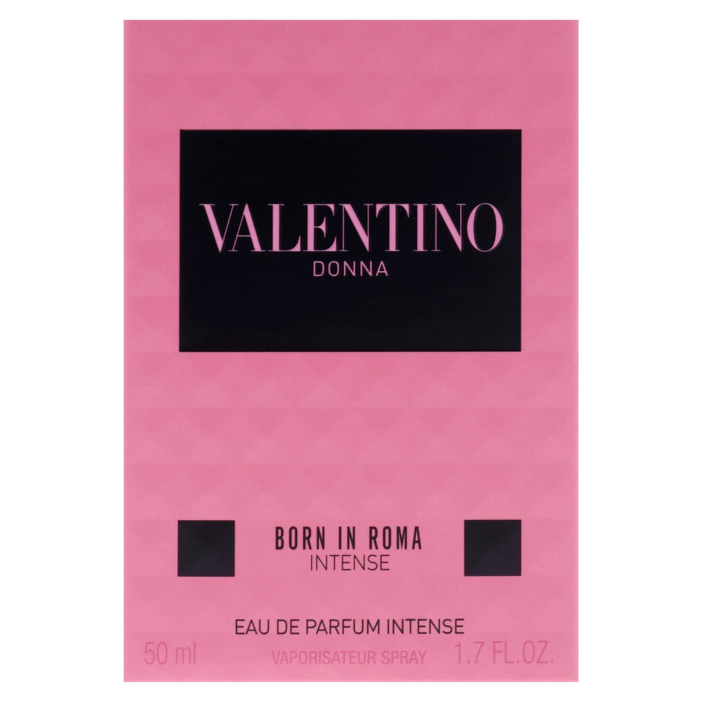 Valentino Donna Born In Roma Intense packaging box, gift-ready presentation.