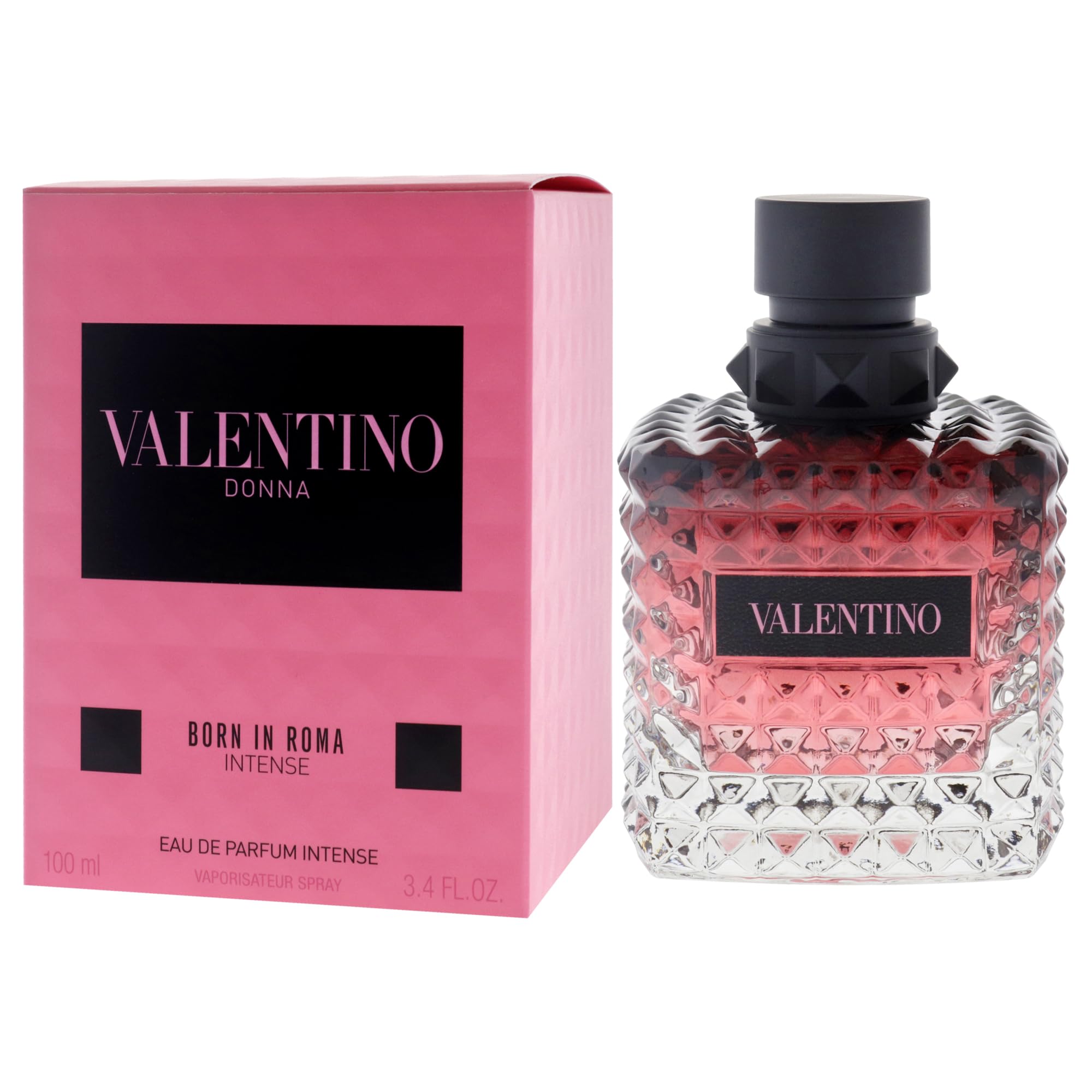 Valentino Donna Born In Roma Intense spray nozzle detail shows easy application for day and night.