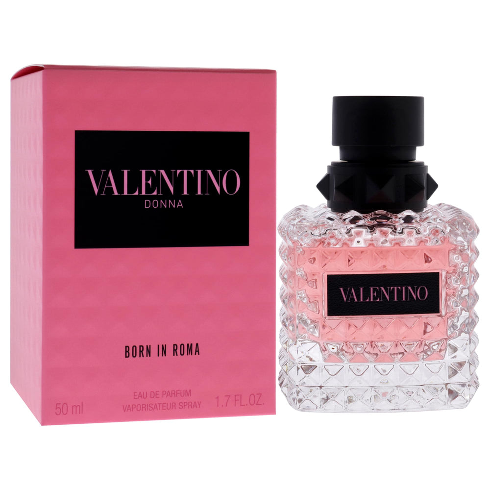 Valentino Donna Born in Roma packaging highlighting premium presentation.