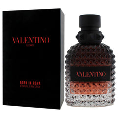 Valentino Uomo Born In Roma Coral Fantasy spray mist, ready for confident application.