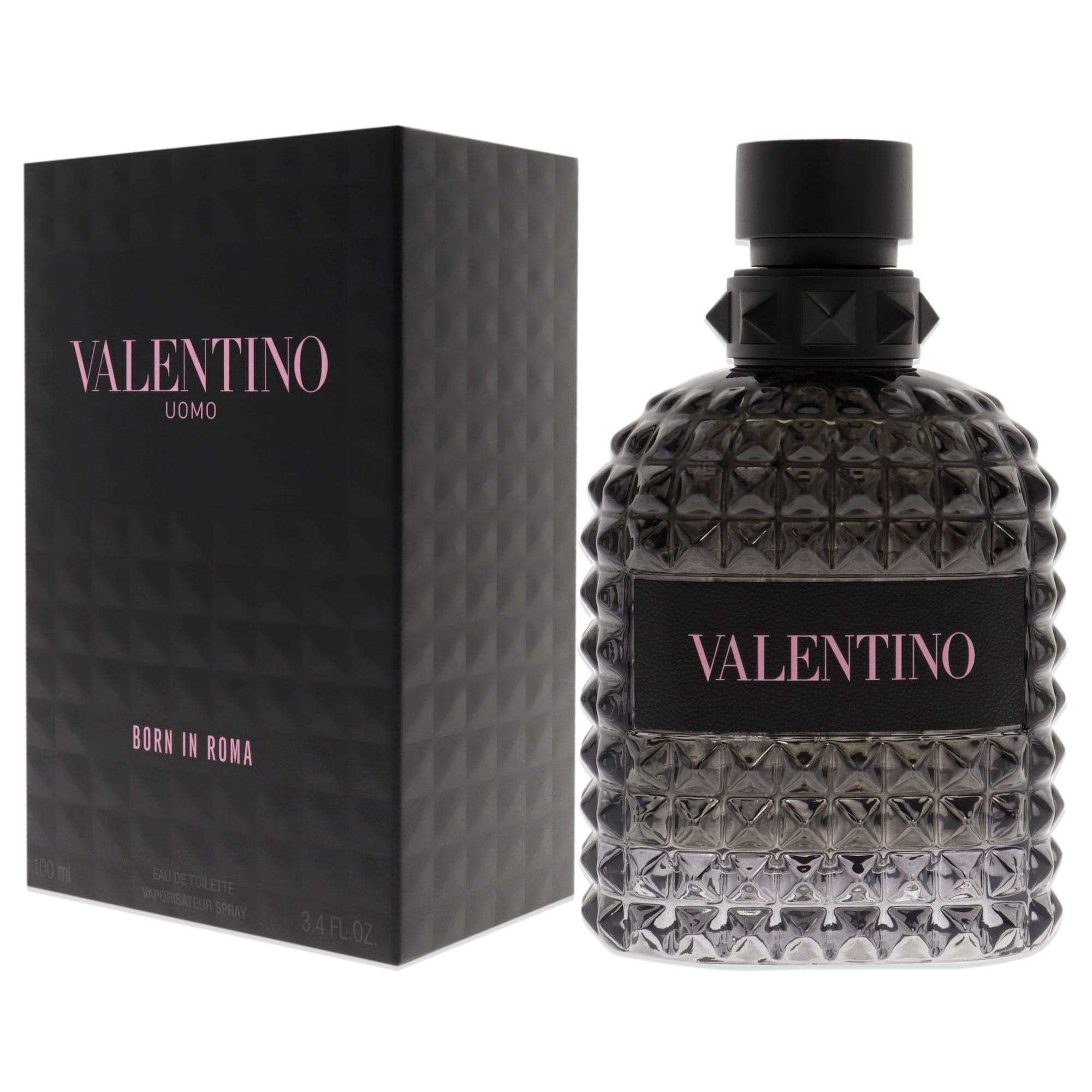 Valentino Uomo Born in Roma label detail emphasizes iconic branding.