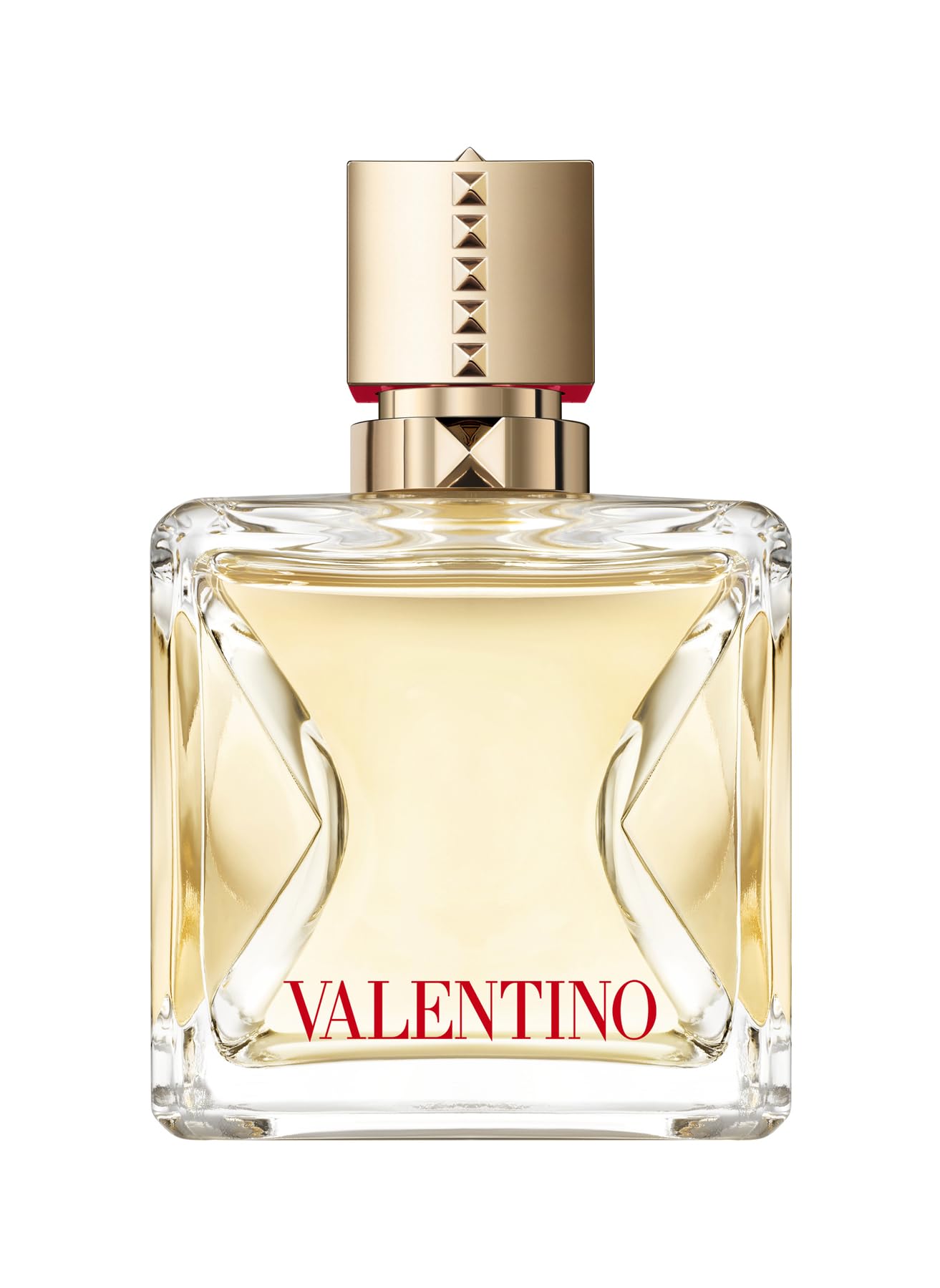 Valentino Voce Viva bottle top view revealing refined branding.