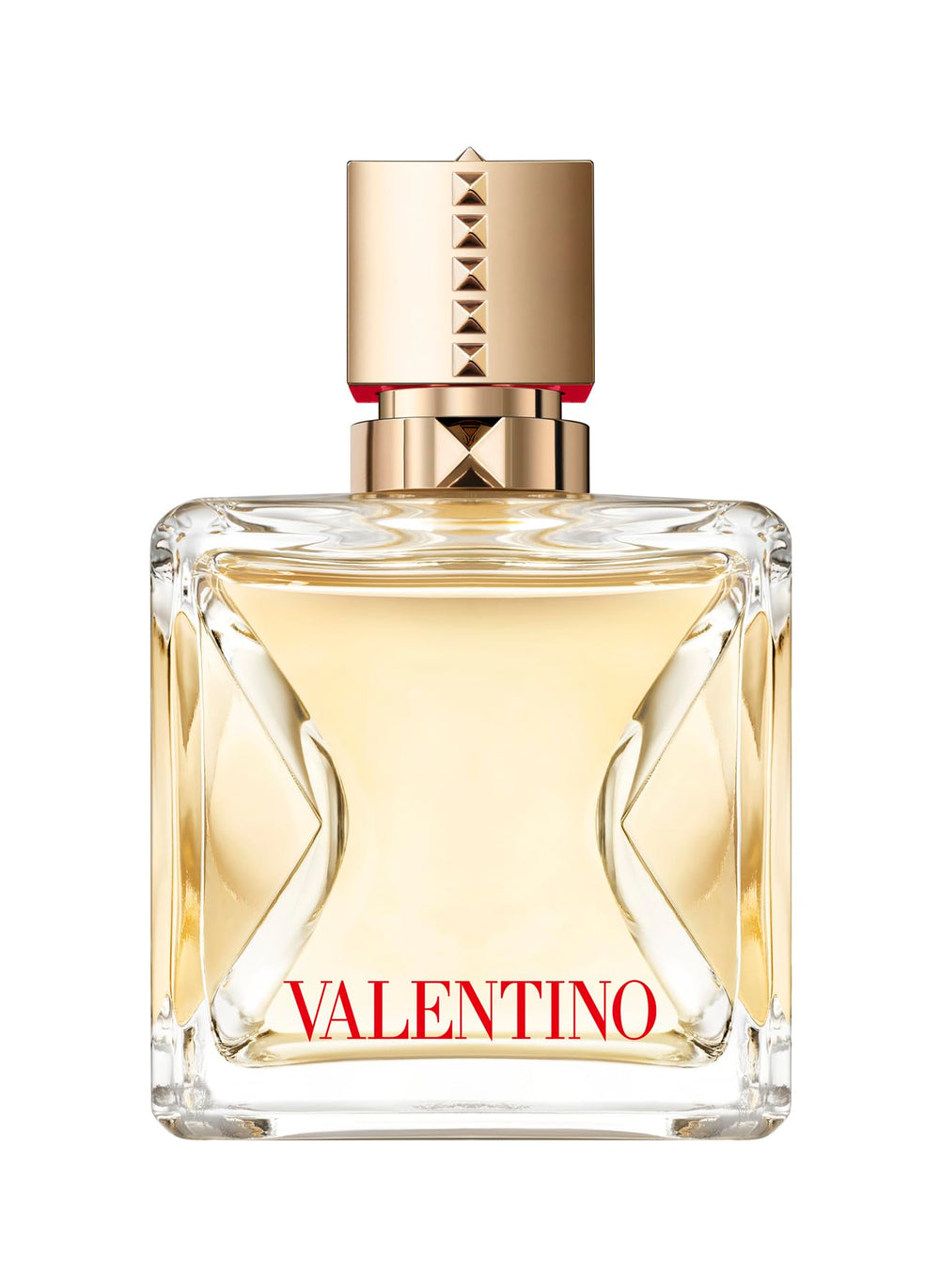 Valentino Voce Viva bottle top view revealing refined branding.