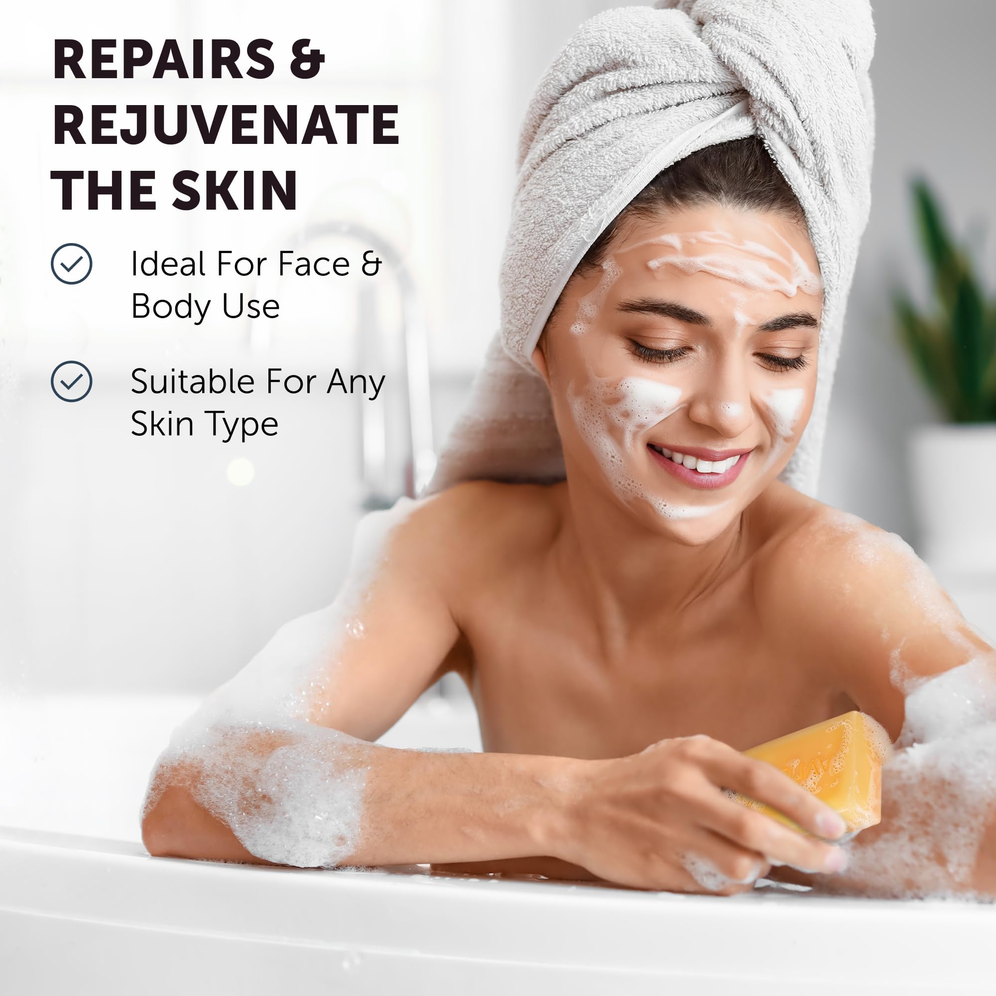 VALITIC Hyaluronic acid soap illustrating plump, nourished skin