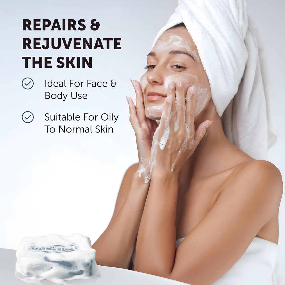 VALITIC exfoliante corporal para piel suave tras la ducha.