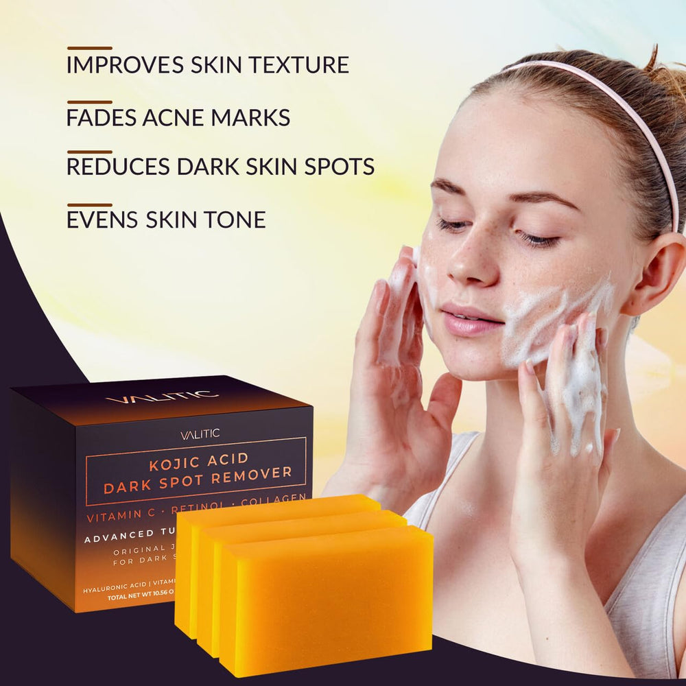 VALITIC Jabon Barra Kojic: textura cremosa que aporta hidratación durante la ducha