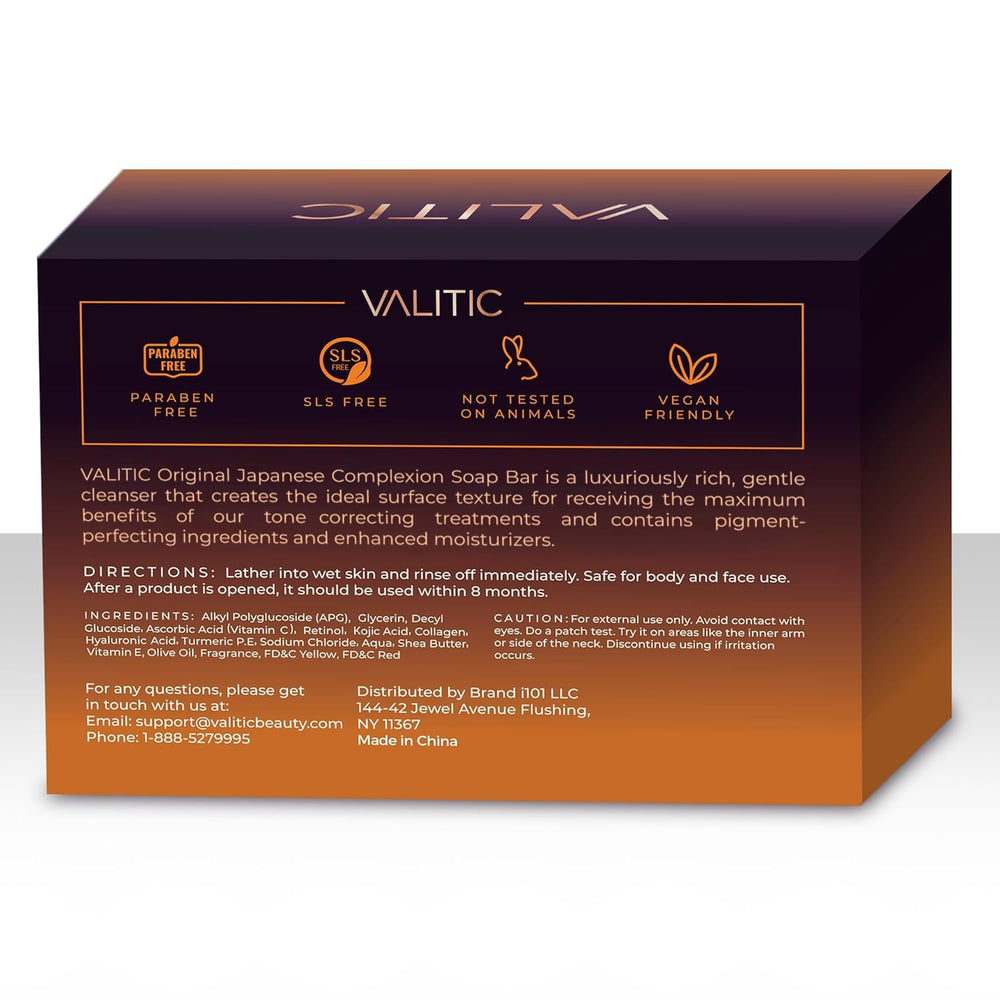 VALITIC Jabon curcuma revitalizante para piel clara y uniforme.