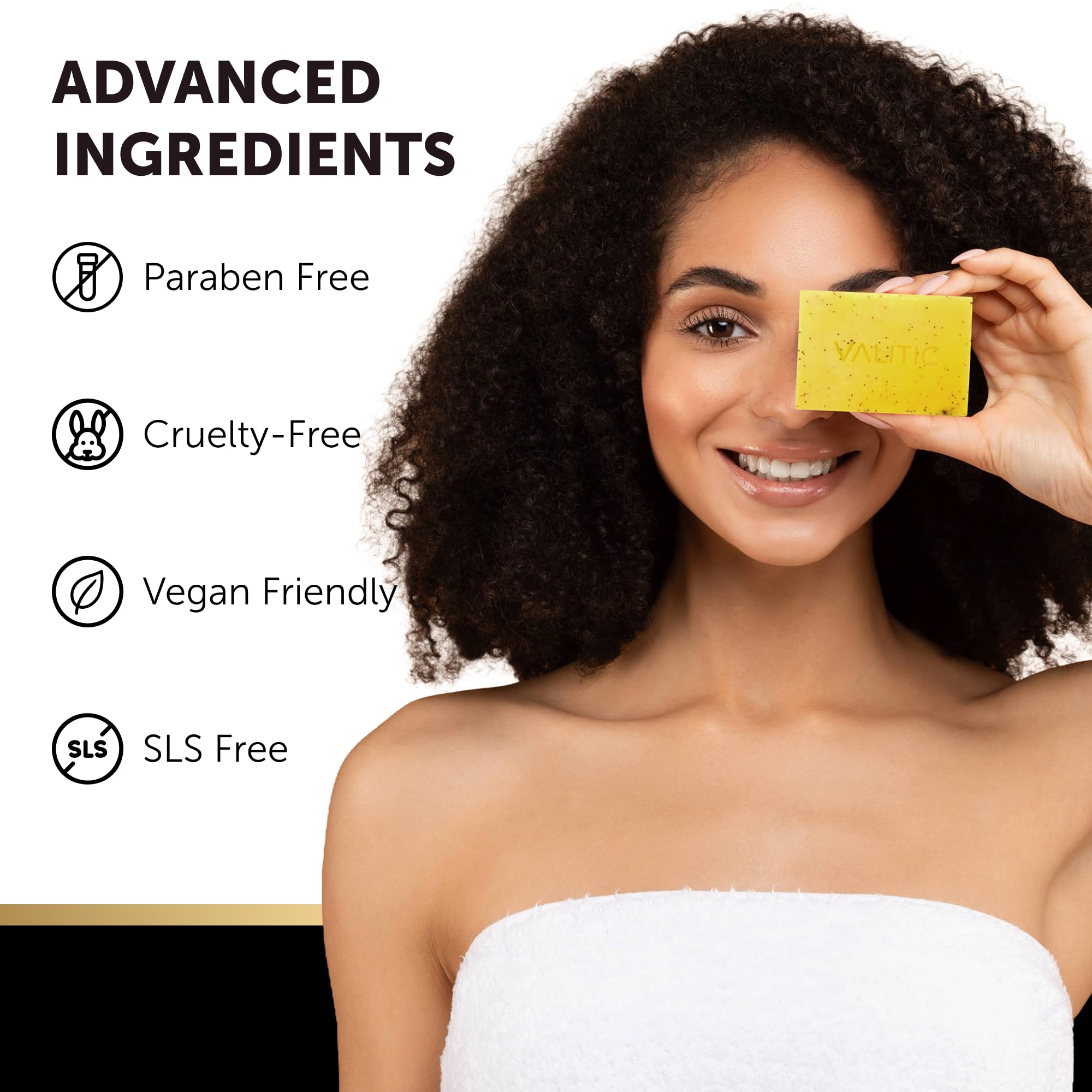 Valitic Lemon Turmeric Soap face application scenario for brightening routine
