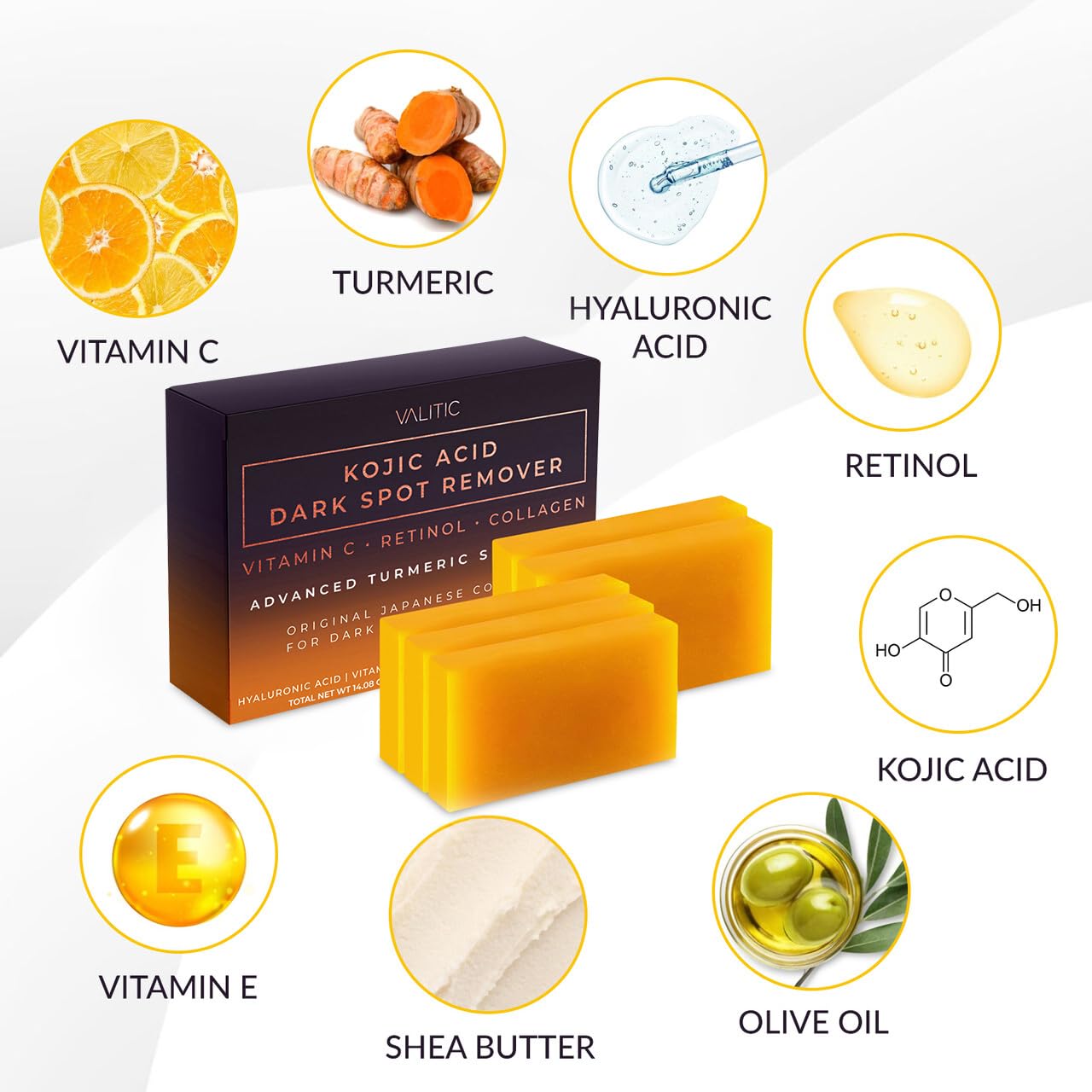 VALITIC Shea butter castile olive oil nourishes daily lather