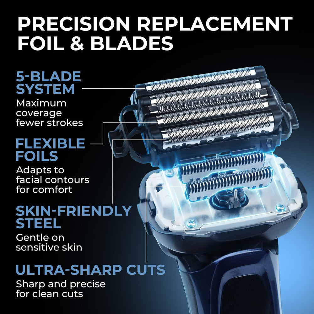 VALLNEI cleaning brush included for easy blade maintenance.