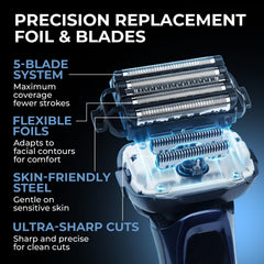 VALLNEI cleaning brush included for easy blade maintenance.