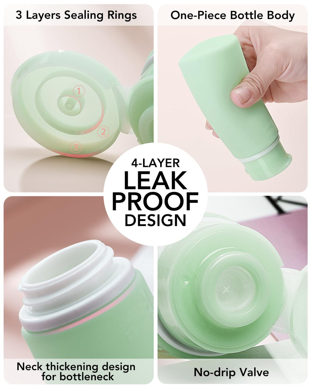 Valourgo refillable liquid containers simplify packing and organization.