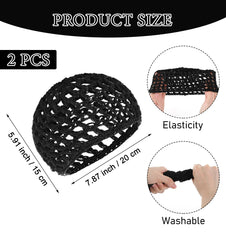 ValueBargain diseño elastico negro para cabello, se ajusta fácilmente y retiene durante la ducha.