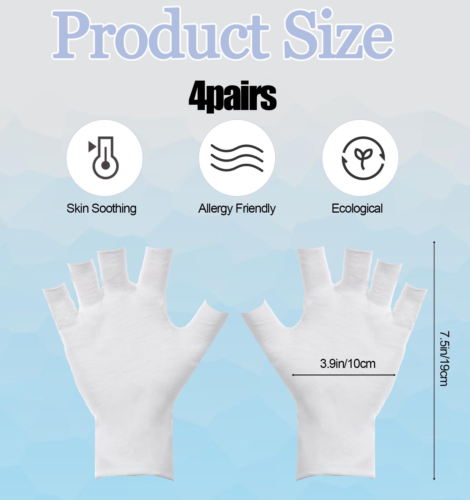 ValueBargain guantes algodón suave confort para piel sensible durante el día.