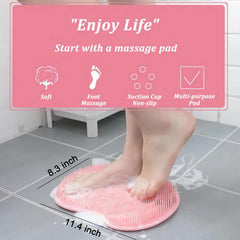 VALWORD soft silicone bristles gently exfoliate and massage tired feet.
