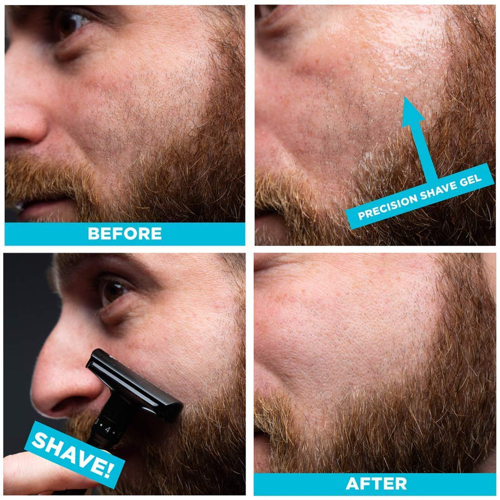 Non-foaming glide of Van Der Hagen gel aiding razor movement