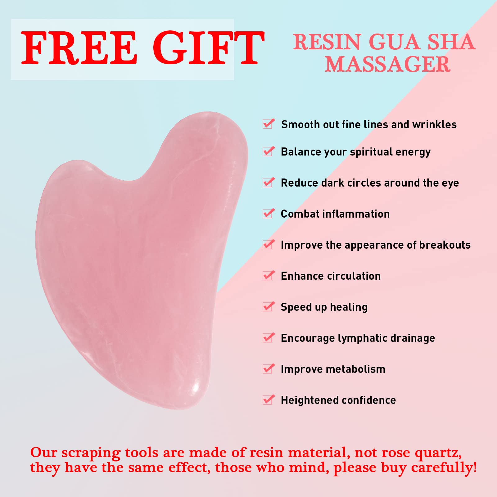 VANALIA guasha rostro rosado favorece la microcirculación y relajación facial.