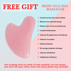 VANALIA guasha rostro rosado favorece la microcirculación y relajación facial.