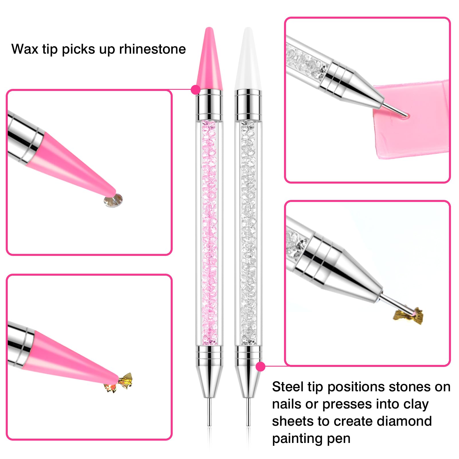 VANALIA wax tips refill offers easy gem pickup for sparkling crafts.