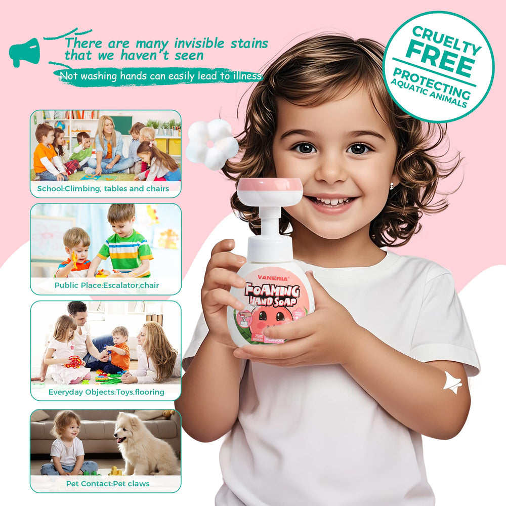 JABON VANERIA para niños hidratante con glicerina y durazno