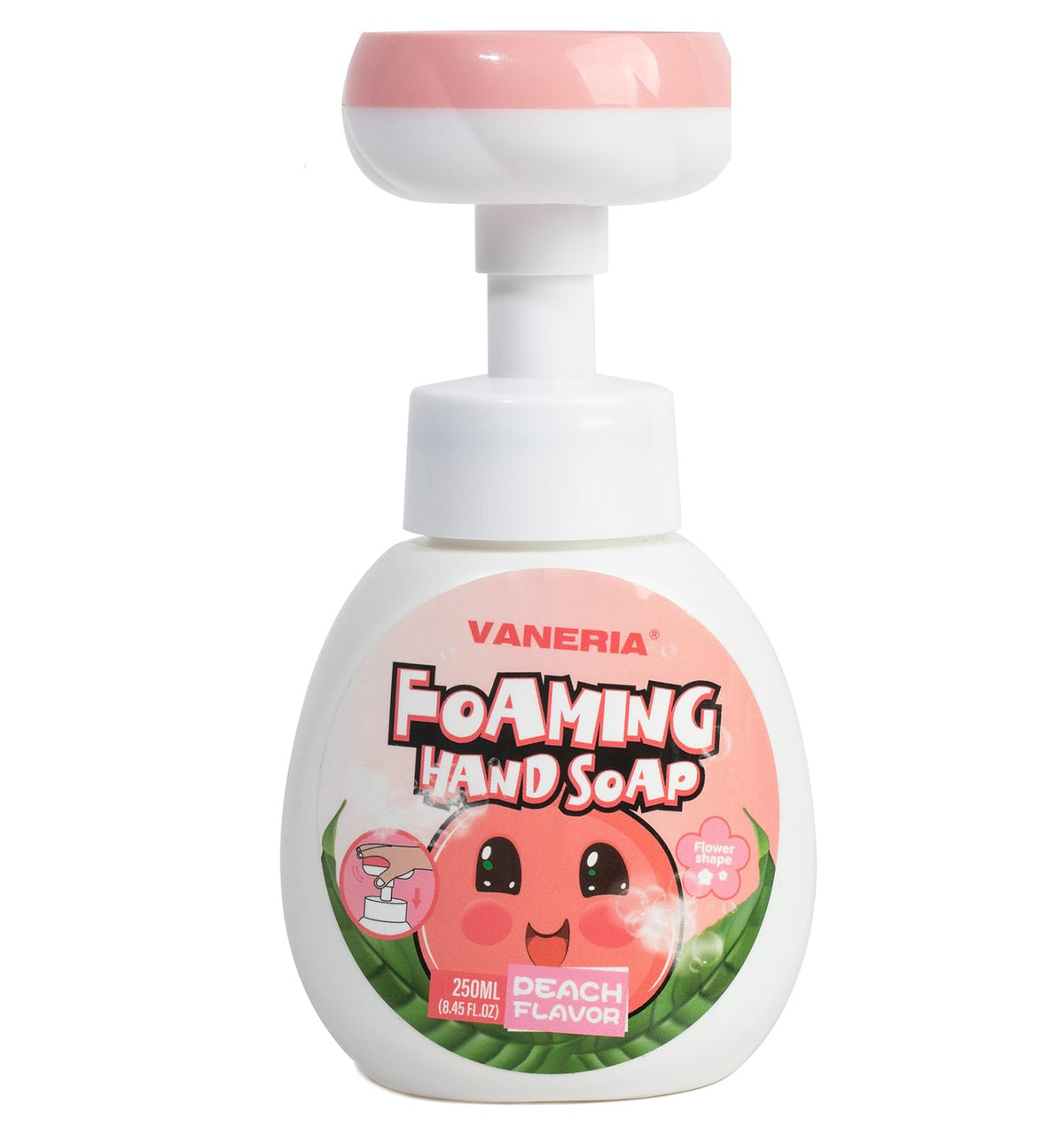 Jabón VANERIA para niños con sello de flor y espuma suave