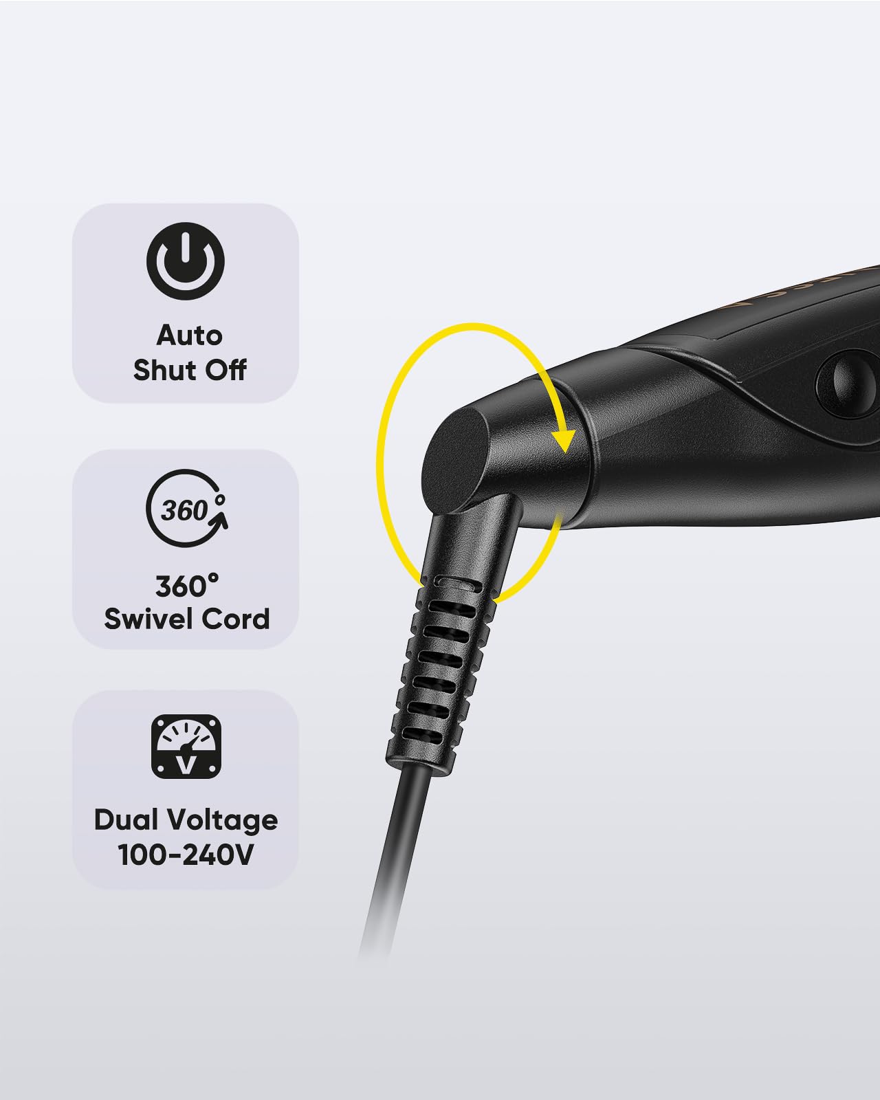 Vanessa PRO Flat Iron doubles as curling tool for waves.