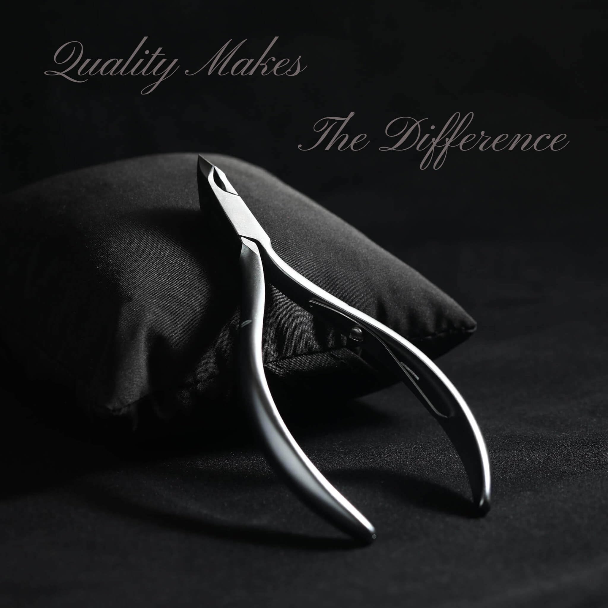 Vanfa cuticle nippers provide precise snips for tidy edges.