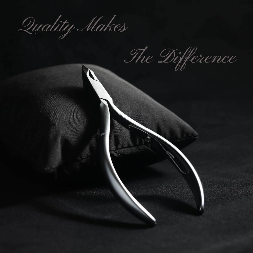 Vanfa cuticle nippers provide precise snips for tidy edges.